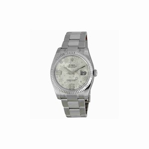 Rolex Automatic Dial color Silver Floral Watch # 116234SAFO (Men Watch)