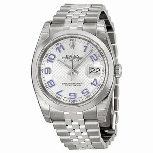 Rolex Automatic Dial color Silver Watch # 116234SBLAO (Men Watch)