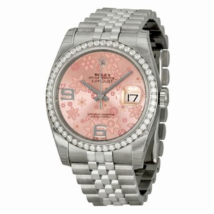 Rolex Automatic Dial color Pink Floral Watch # 116244PFAJ (Men Watch)