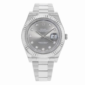 Rolex Swiss automatic Dial color rhodium-diamond Watch # 116334-RHDDFO (Men Watch)