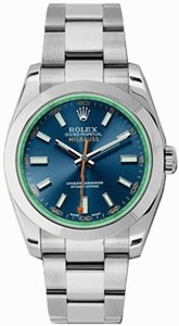 Rolex Blue Dial Stainless Steel Band Watch #116400GV (Men Watch)