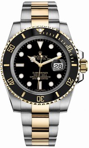 Rolex Swiss automatic Dial color Black Watch # 116613-BLK (Men Watch)
