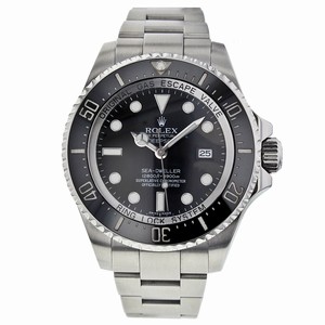 Rolex Black Dial Stainless Steel Band Watch #116660 (Men Watch)