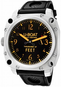 U-Boat Thousand of Feet Mechanical Hand-wind Stainless Steel Watch #1175 (Men Watch)