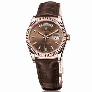 Rolex Automatic self wind Dial color brown choclate Watch # 118135 (Women Watch)