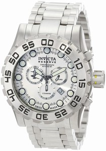 Invicta Silver Dial Stainless Steel Band Watch #11858 (Men Watch)