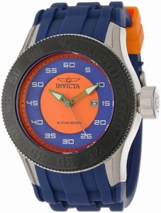 Invicta Japanese Quartz Orange Watch #11945 (Men Watch)