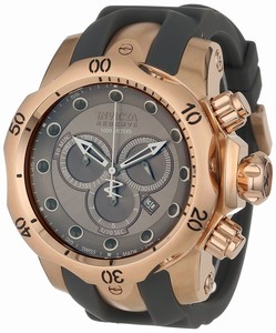 Invicta Reserve Quartz Chronograph Date Grey Polyurethane Watch # 11952 (Men Watch)