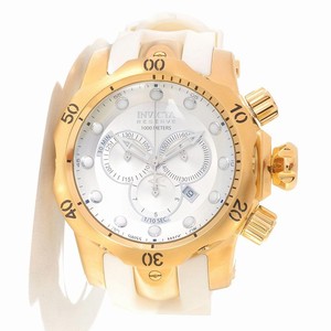 Invicta Silver Dial White Polyurethane Watch #11957 (Men Watch)