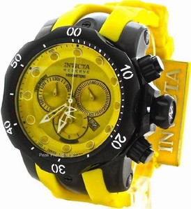 Invicta Quartz Yellow Sunray Watch #11968 (Men Watch)