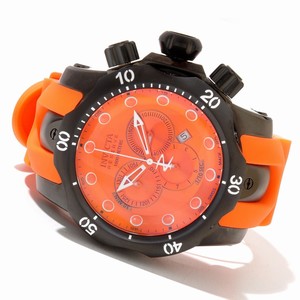 Invicta Orange Dial Polyurethane Rubber Band Watch #11969 (Men Watch)