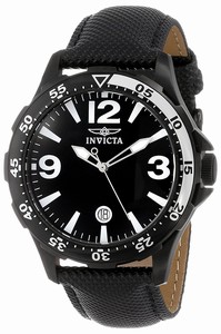 Invicta Black Dial Satin Watch #12125 (Men Watch)