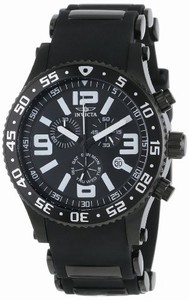 Invicta Swiss Quartz Black Watch #12144 (Men Watch)