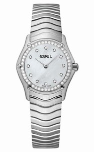 Ebel Swiss quartz Dial color white mother-of-pearl Watch # 1215259 (Men Watch)