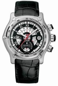 Ebel Automatic Chronograph - Chronometer Black & Silver Watch #1215786 (Men Watch)