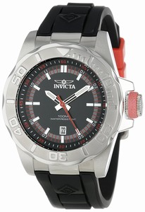 Invicta Pro Diver Quartz Analog Date Black Polyurethane Watch # 12159 (Men Watch)