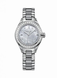 Ebel Swiss Quartz White mother-of-pearl with 8 diamonds Watch #1216096 (Women Watch)