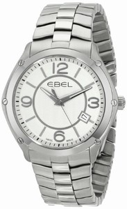 Ebel Swiss Quartz Silver Watch #1216175 (Men Watch)