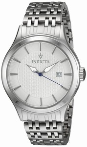 Invicta White Dial Fixed Stainless Steel Band Watch #12240 (Men Watch)