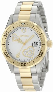 Invicta Quartz Crystal and Gold Tone Watch #12287 (Women Watch)