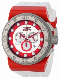 Invicta Silver Dial Chronograph Rotating Bezel Watch #12318 (Men Watch)