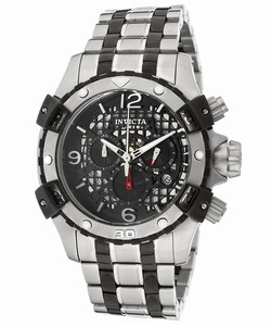 Invicta Black Dial Stainless Steel Band Watch #1232 (Men Watch)