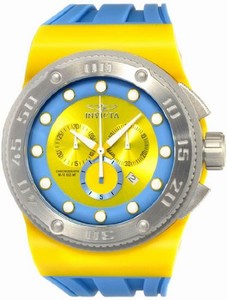 Invicta Swiss Quartz Yellow and Light-Blue Watch #12321 (Men Watch)