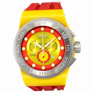 Invicta Akula Quartz Chronograph Date Red Silicone Watch # 12331 (Men Watch)
