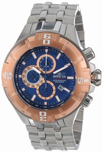 Invicta Blue Dial Stainless Steel Band Watch #12355 (Men Watch)