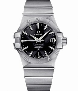 Omega 35mm Automatic Co-Axial Black Dial Stainless Steel Case With Stainless Steel Bracelet Watch #123.10.35.20.01.001 (Men Watch)