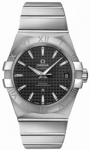 Omega 38mm Automatic Co-Axial Chronometer Black Dial Stainless Steel Case With Stainless Steel Bracelet Watch #123.10.38.21.01.002 (Men Watch
