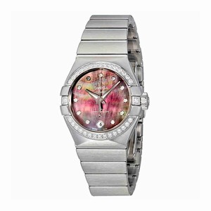 Omega Tahiti Mother Of Pearl Dial Fixed Band Watch #123.15.27.20.57.003 (Men Watch)