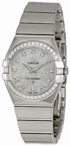 Omega Quartz Stainless Steel Watch #123.15.27.60.55.005 (Women Watch)