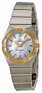 Omega Quartz Steel and 18ct Gold Watch #123.20.24.60.05.002 (Women Watch)