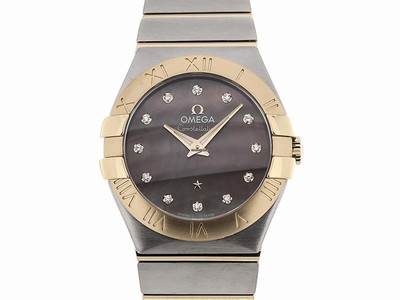 Omega Quartz Dial color Tahiti Mother of Pearl Watch # 123.20.27.60.57.007 (Men Watch)