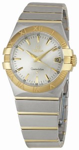 Omega Swiss Quartz Steel and 18ct Gold Watch #123.20.35.60.02.002 (Man Watch)