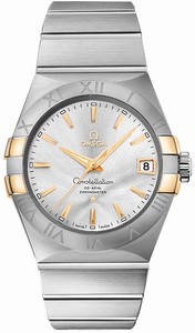 Omega Constellation Co-Axial Automatic Chronometer Date 18k Yellow Gold Case and Stainless Steel Case Stainless Steel Bracelet (38mm) Watch# 123.20.38.21.02.005 (Men Watch)