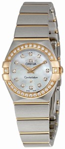 Omega Quartz Stainless Steel Watch #123.25.24.60.55.001 (Women Watch)
