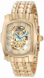 Invicta Gold Dial Stainless Steel Band Watch #1241 (Women Watch)