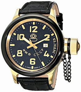 Invicta Swiss Quartz Black Watch #12425 (Men Watch)