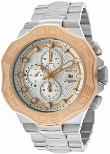 Invicta Pro Diver Quartz Chronograph Date Silver Dial Stainless Steel Watch # 12430 (Men Watch)