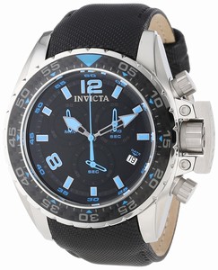 Invicta Corduba Quartz Chronograph Date Black Nylon Watch # 12449 (Men Watch)