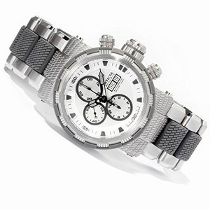 Invicta Swiss Made ETA 7750 Valjoux Automatic Chronograph White Watch #12493 (Men Watch)