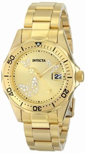 Invicta Japanese Quartz Gold Watch #12505 (Women Watch)