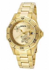 Invicta Swiss Quartz Gold Watch #12508 (Women Watch)