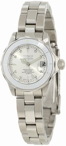 Invicta Silver Dial Stainless Steel Band Watch #12519 (Women Watch)