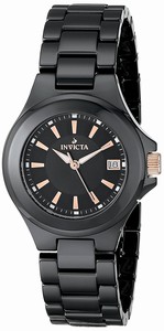 Invicta Black Dial Ceramic Band Watch #12543 (Women Watch)