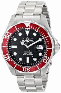 Invicta Black Dial Stainless Steel Band Watch #12565X (Men Watch)