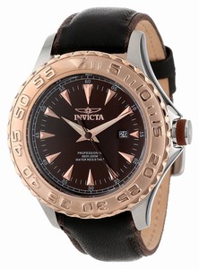 Invicta Brown Dial Stainless Steel Band Watch #12616 (Men Watch)