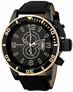 Invicta Swiss Quartz Black Watch #12622 (Men Watch)